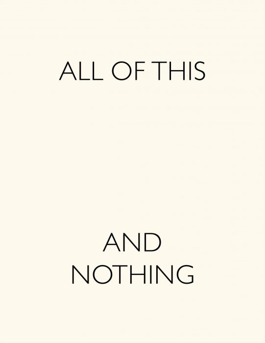 Cover for All Of This And Nothing